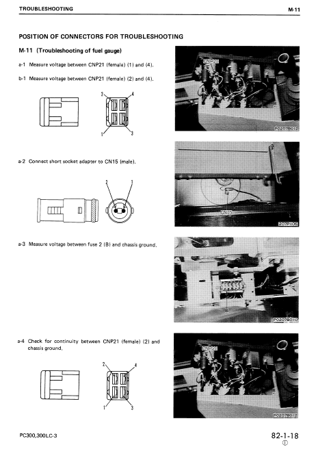 Komatsu PC300-3, PC300LC-3, PC360LC-3 Excavator Service Manual Workshop Guide