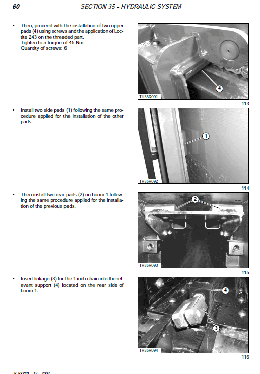 Case TX130-30 and TX130-33 Telescopic Handler Service Manual Workshop Guide