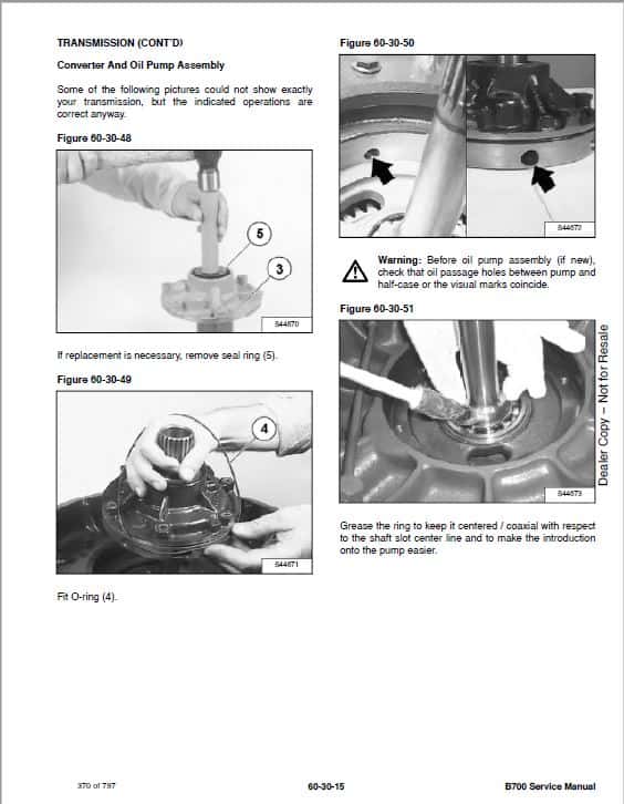 Bobcat B700 Loader Service Repair Manual
