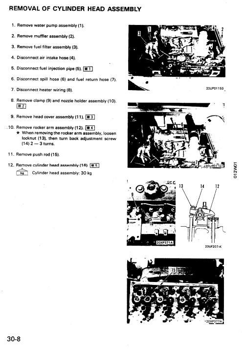 Komatsu PC75UU-1 Excavator Service Manual Workshop Guide