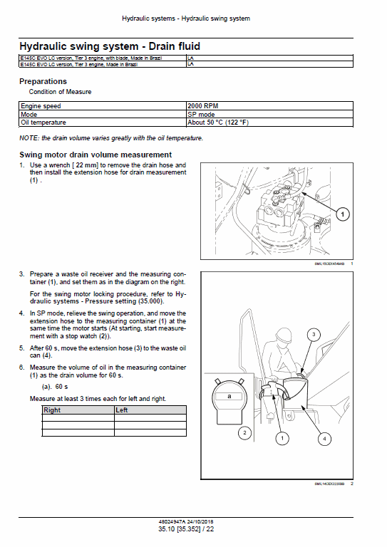 New Holland E145C Evo Excavator Service Manual Workshop Guide
