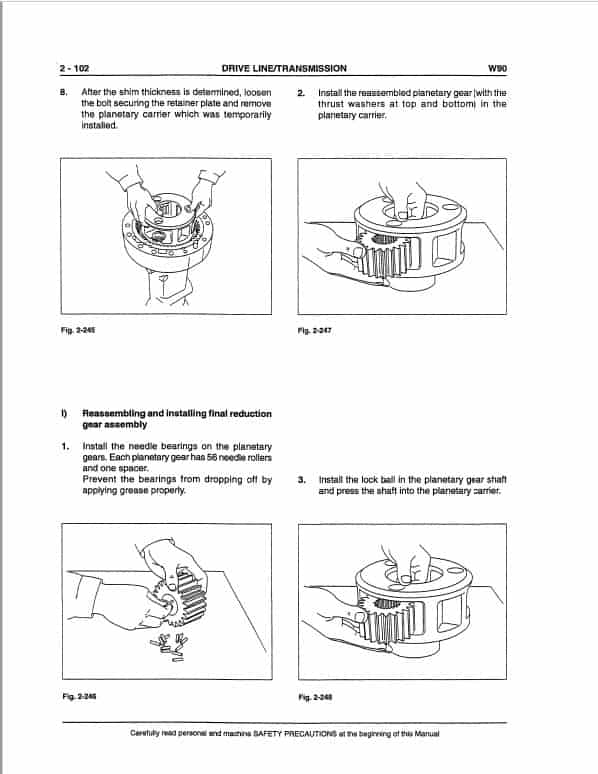 Fiatallis FW90 Wheel Loader Repair Service Manual