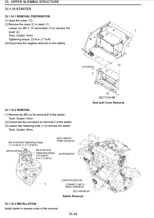 Kobelco SK55SRX-T4 Excavator Service Manual Workshop Guide