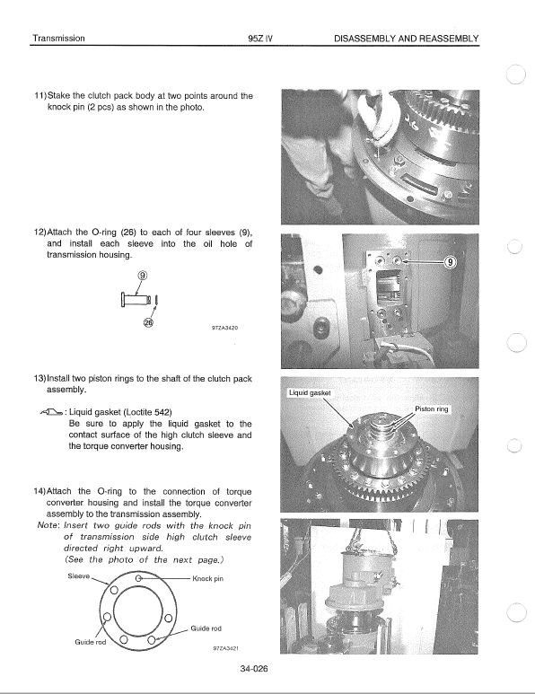 Kawasaki 95ZIV Wheel Loader Repair Service Manual
