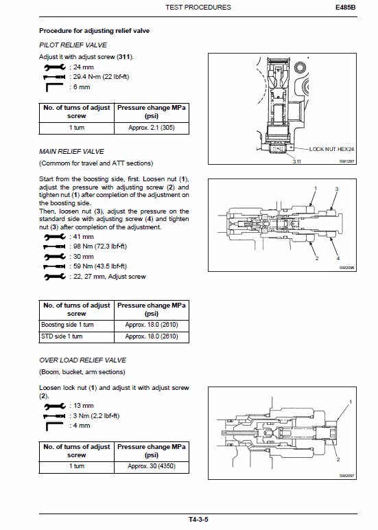 New Holland E485B ROPS Excavator Service Manual Workshop Guide