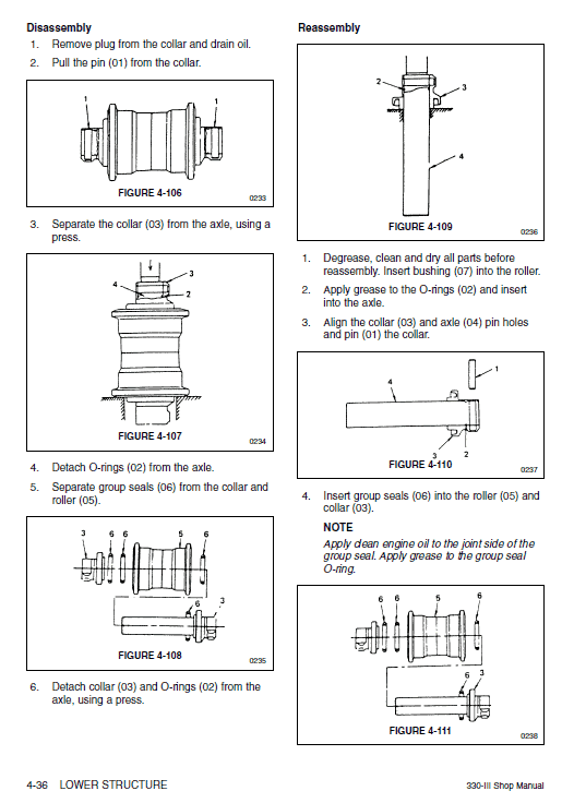 Daewoo Solar S330LC-3 Excavator Service Manual Workshop Guide
