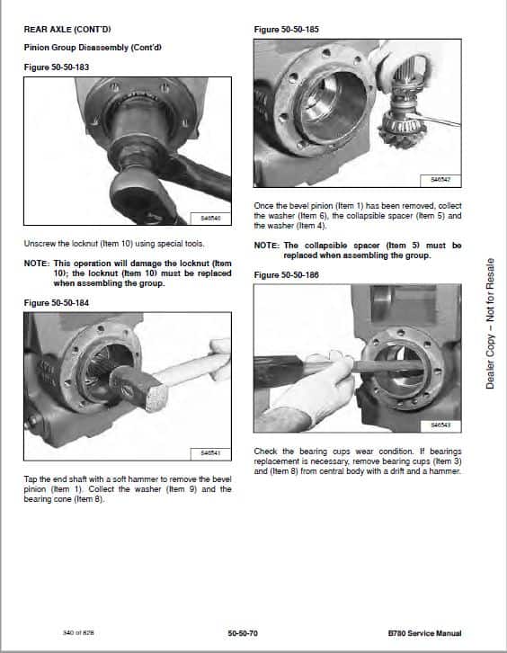Bobcat B780 Loader Service Repair Manual