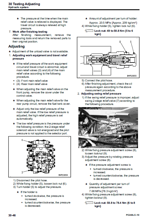 Komatsu PC240LC-10 Excavator Service Manual Workshop Guide