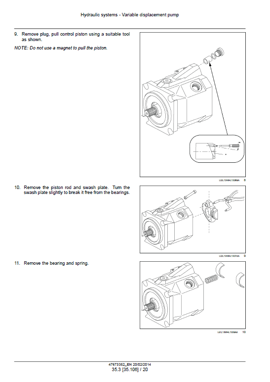 Case 821F, 921F Wheel Loader Service Manual Workshop Guide
