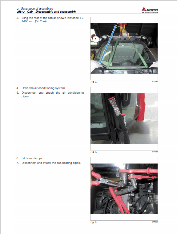 AGCO DT205B, DT225B, DT250B, DT275B, DT300B Tractor Service Manual Workshop Guide