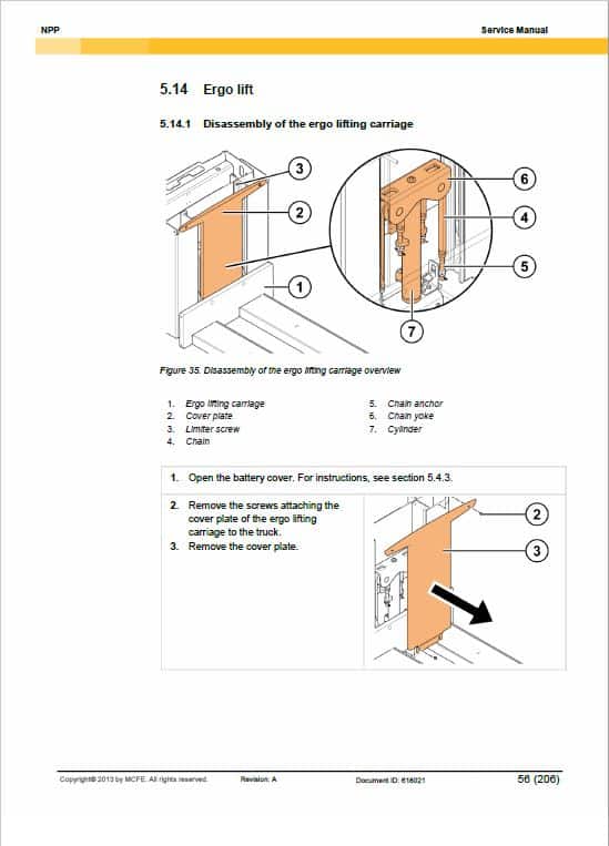 CAT NPP16N2, NPP18N2, NPP20N2, NPP20N2E Stacker Service Manual