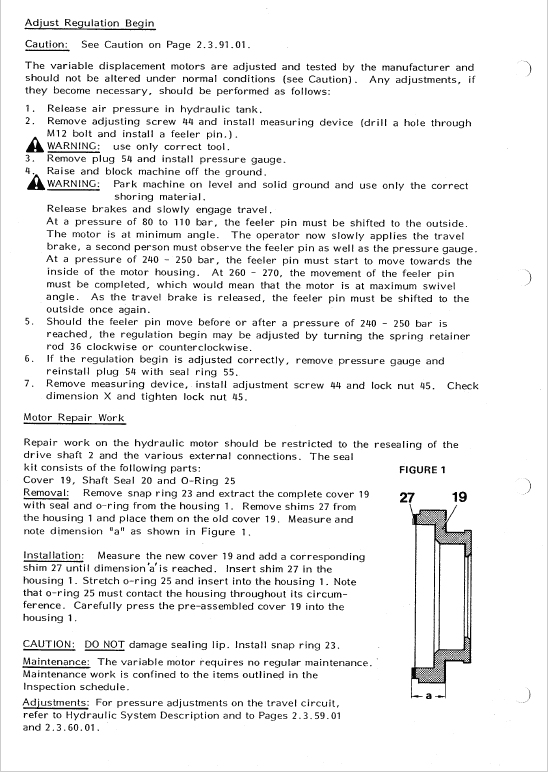 Liebherr A900, A902, A912, A922, A942 Hydraulic Excavator Service Manual