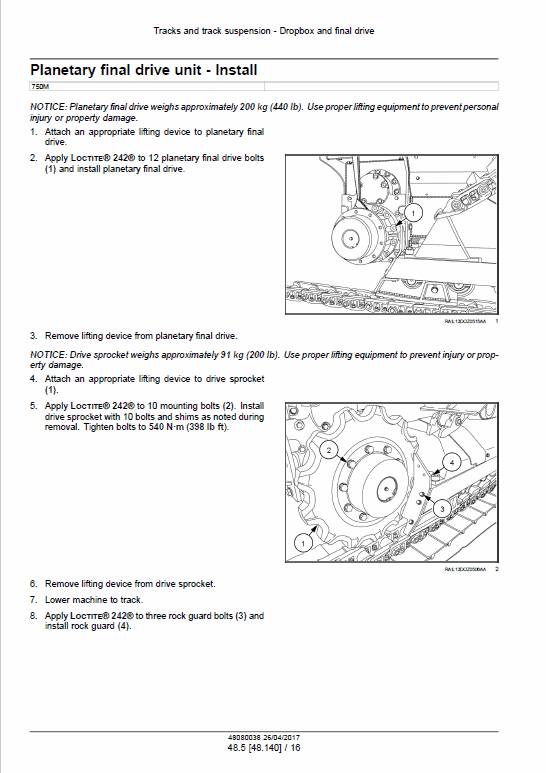 Case 750M Crawler Dozer Service Manual Workshop Guide