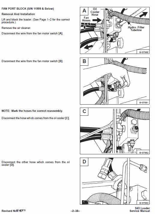 Bobcat 943 Skid-Steer Loader Service Manual Workshop Guide