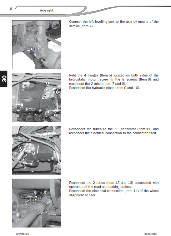 Manitou MRT 1850, MRT 2150, MRT 2540 Euro 3 Privilege Telehandler Repair Manual