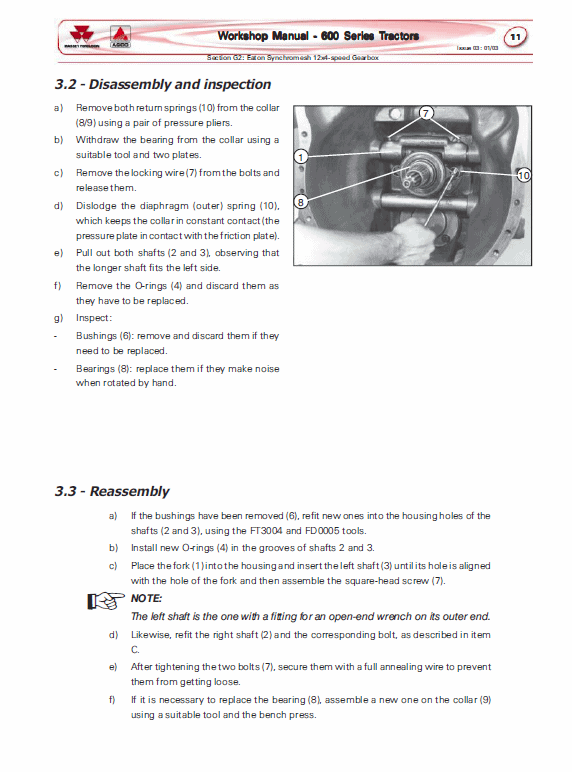 Massey Ferguson 630, 650, 660, 680 Tractor Service Manual Workshop Guide
