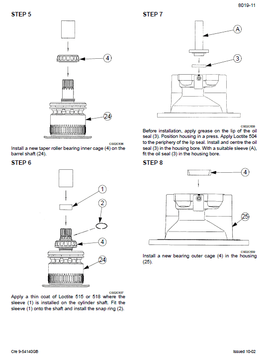 Case CX460 Excavator Service Manual Workshop Guide