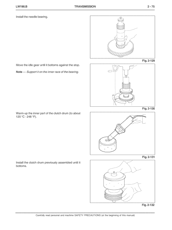 New Holland LW190.B Wheel Loaders Service Manual Workshop Guide