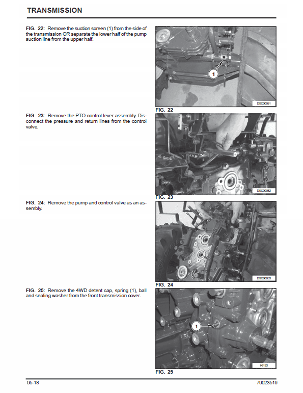 AGCO ST22A Compact Tractor Service Manual Workshop Guide