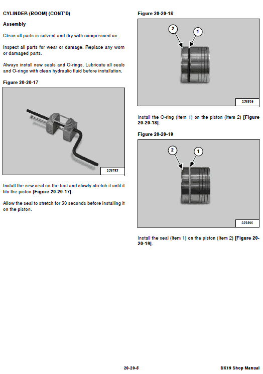 Doosan DX19 Excavator Service Manual Workshop Guide