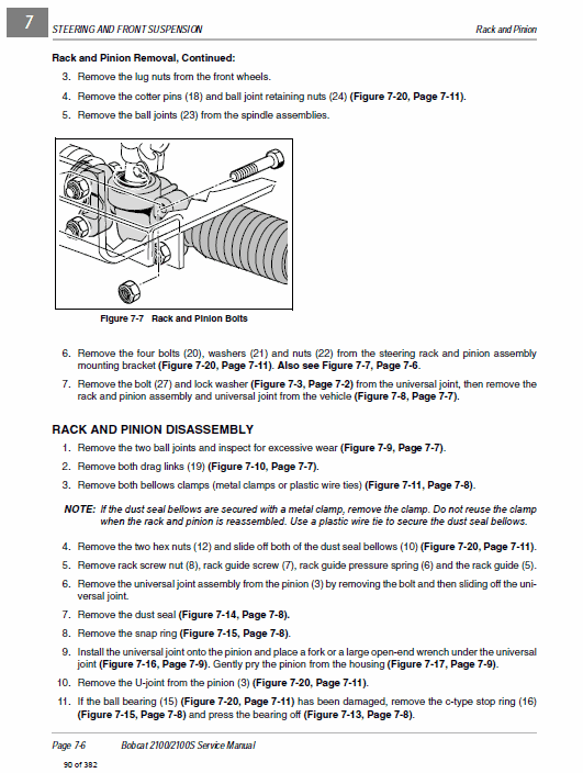 Bobcat 2100 and 2100s Utility Vehicle Service Manual Workshop Guide