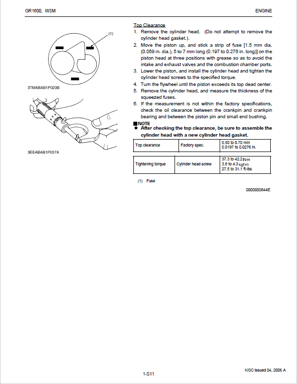 Kubota GR1600 Riding Mower Service Manual