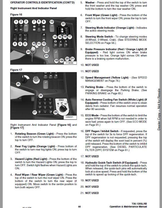 Bobcat T36.120SL, T36.120SLRB versaHANDLER Telescopic Service Repair Manual