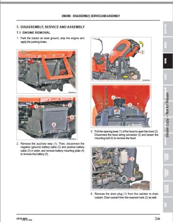 Bobcat CT4045, CT4050, CT4055 Compact Tractor Service Repair Manual