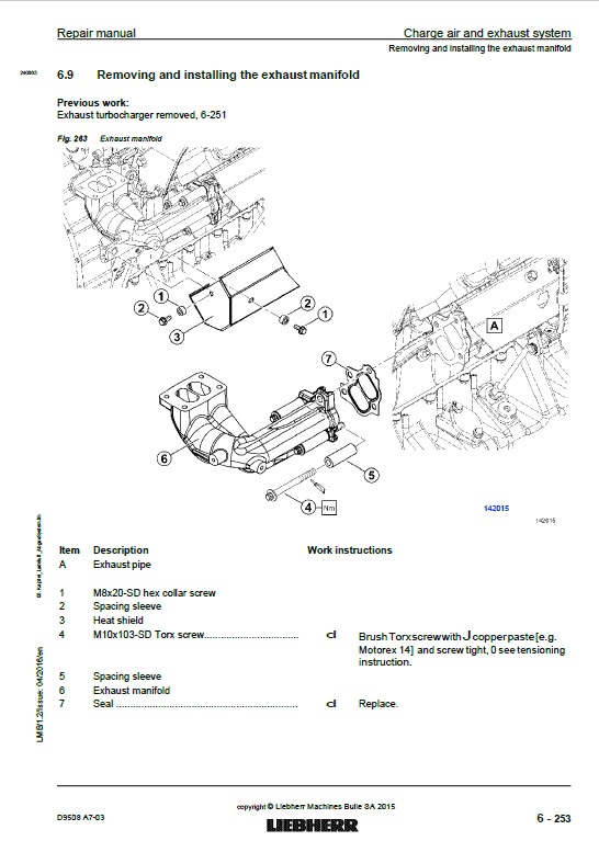 Liebherr D9508 A7-03 Engine Service Manual