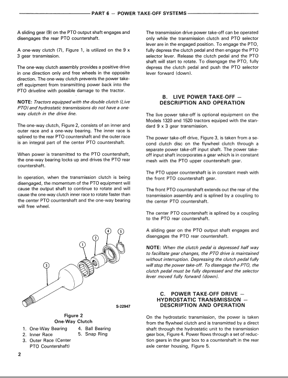 Ford 1320, 1520, 1620, 1715, 1720 Tractor Service Manual Workshop Guide