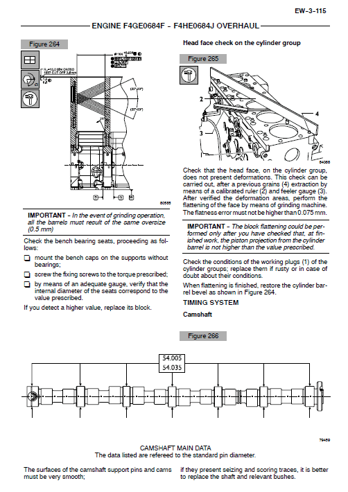 Iveco F4GE0484E, F4GE0684F and F4HE0684J Engine Service Manual Workshop Guide