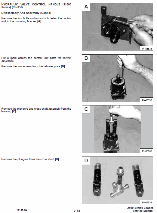 Bobcat 2400 Loader Service Manual Workshop Guide