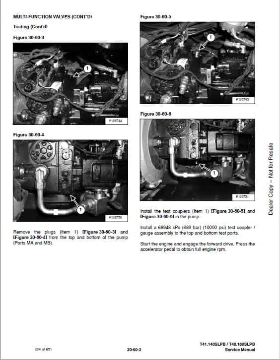 Bobcat T40.180, T41.140 versaHANDLER Telescopic Service Repair Manual