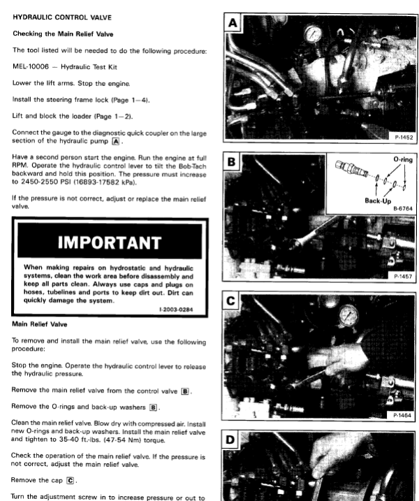 Bobcat 2410 Loader Service Manual Workshop Guide