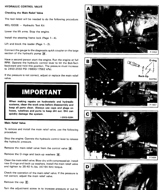 Bobcat 2410 Loader Service Manual Workshop Guide