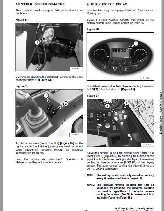 Bobcat TL26.60, TL30.60 versaHANDLER Telescopic Service Repair Manual
