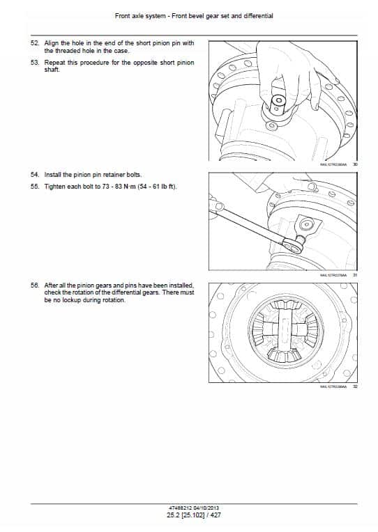 Case 450, 550, 600 Quadtrac Tractor Service Manual Workshop Guide