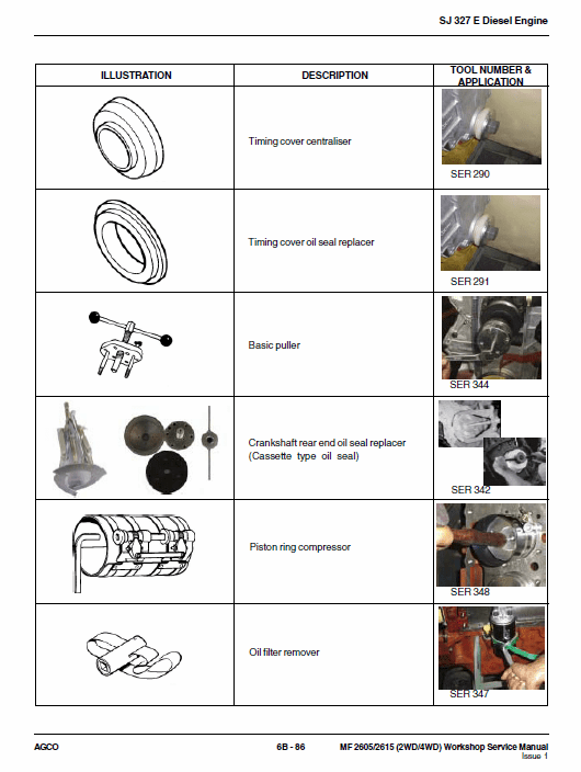 Massey Ferguson MF 240, 240S Tractor Service Manual Workshop Guide