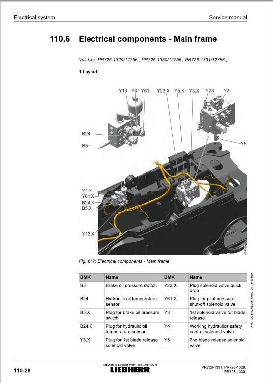 Liebherr PR 726 Crawler Dozer Repair Service Manual
