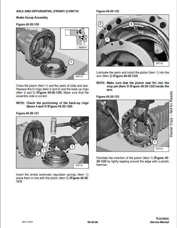 Bobcat TL43.80, TL43.80X, TL43.80X2 versaHANDLER Telescopic Service Repair Manual