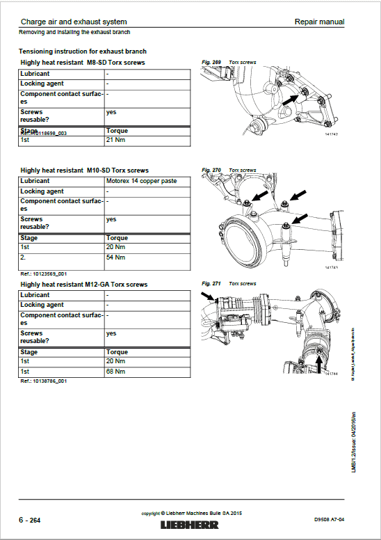 Liebherr D9508 A7-04 Engine Service Manual