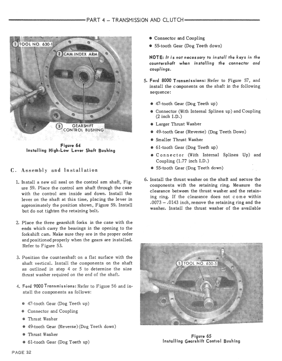 Ford 8000, 8600, 9000, 9600 Tractor Service Manual Workshop Guide