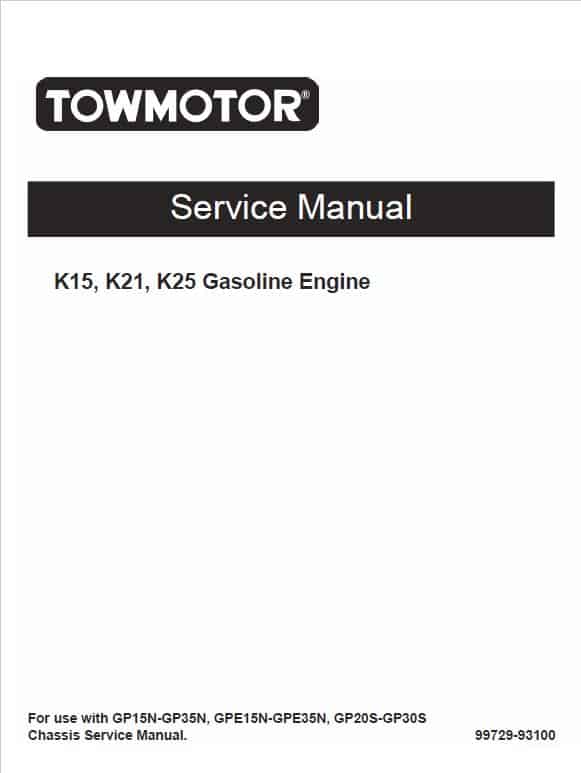 CAT GP25N, GP30N, GP35N Forklift Lift Truck Service Manual