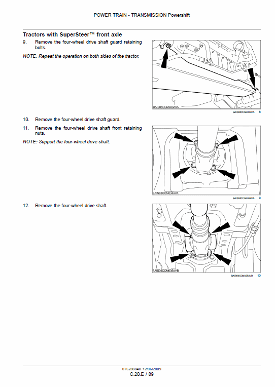 New Holland T7030, T7040, T7050, T7060 Tractor Service Manual Workshop Guide