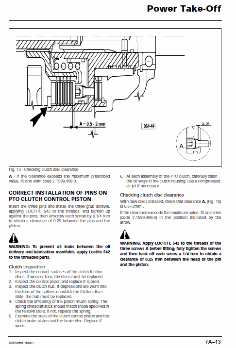 Massey Ferguson 3315, 3325, 3330 Tractor Service Manual Workshop Guide