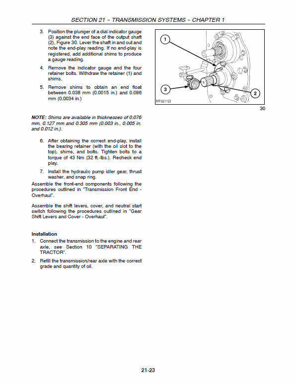 New Holland TB100, TB110, TB120 Tractor Service Manual Workshop Guide