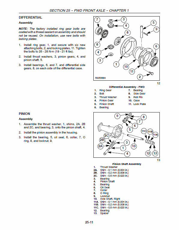 New Holland TC23DA, TC26DA Tractor Service Manual Workshop Guide