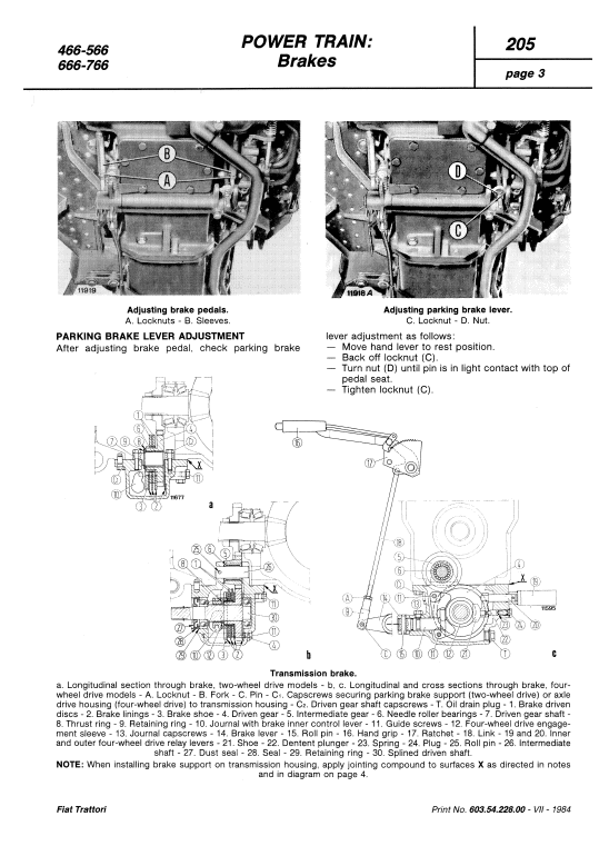 Fiat 466, 566, 666, 766 Tractor Workshop Service Manual Workshop Guide