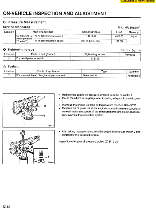 New Holland E235SR Excavator Service Manual Workshop Guide