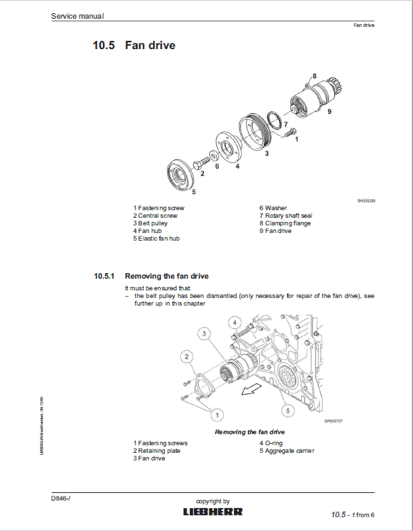 Liebherr D846 Engine Service Manual